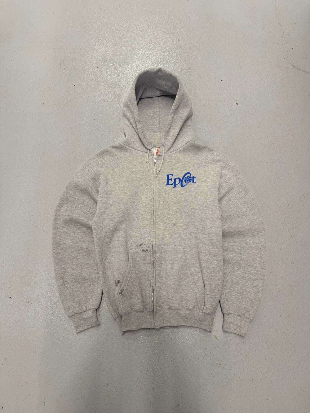 Vintage Mickey Inc. Disney EPCOT World Showcase Zip-Up Hoodie